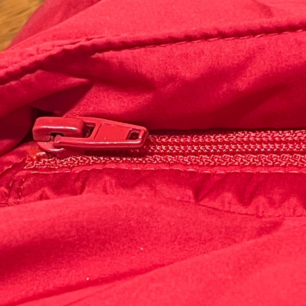 Michael Kors Womens S Quilted Puffer Vest Detachable Hood Red Down Fill NWOT - Picture 16 of 16